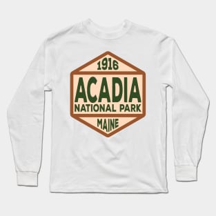 Acadia National Park badge Long Sleeve T-Shirt